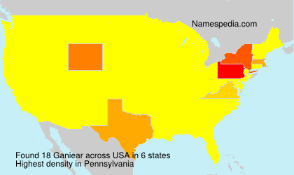 Surname Ganiear in USA Surname Ganiear in USA