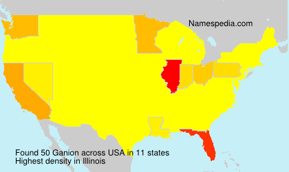 Surname Ganion in USA Surname Ganion in USA