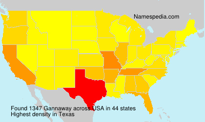 Surname Gannaway in USA Surname Gannaway in USA