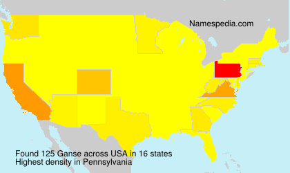 Surname Ganse in USA Surname Ganse in USA