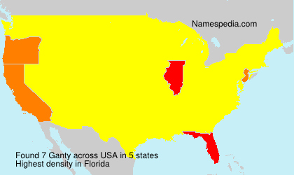 Surname Ganty in USA Surname Ganty in USA