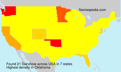 Surname Ganzkow in USA Surname Ganzkow in USA