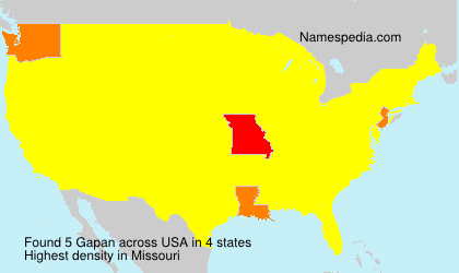 Surname Gapan in USA Surname Gapan in USA