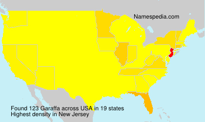 Surname Garaffa in USA Surname Garaffa in USA