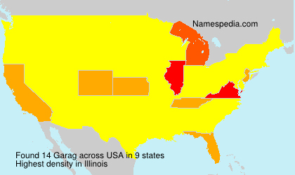 Surname Garag in USA Surname Garag in USA