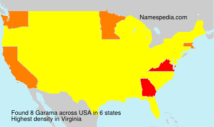 Surname Garama in USA Surname Garama in USA