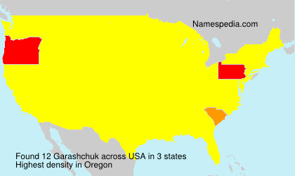 Surname Garashchuk in USA Surname Garashchuk in USA