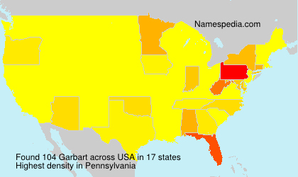 Surname Garbart in USA Surname Garbart in USA