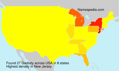 Surname Garbaty in USA Surname Garbaty in USA