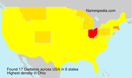 Surname Garbenis in USA Surname Garbenis in USA