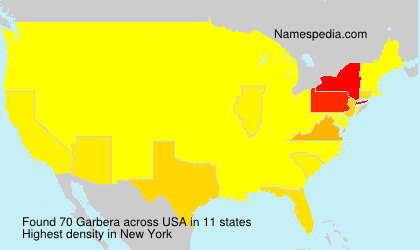 Surname Garbera in USA Surname Garbera in USA