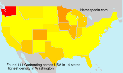 Surname Garberding in USA Surname Garberding in USA