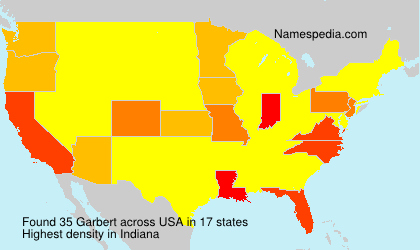 Surname Garbert in USA Surname Garbert in USA