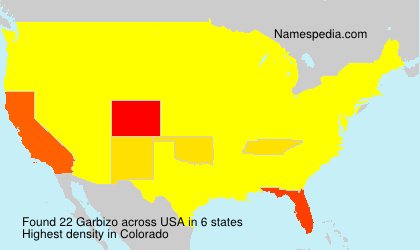 Surname Garbizo in USA Surname Garbizo in USA