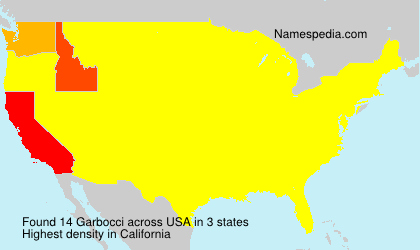 Surname Garbocci in USA Surname Garbocci in USA