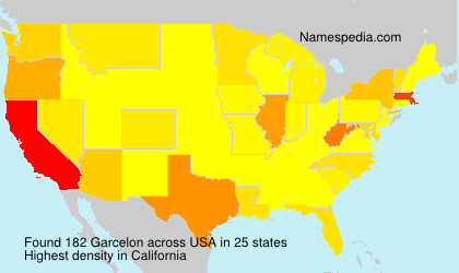 Surname Garcelon in USA Surname Garcelon in USA