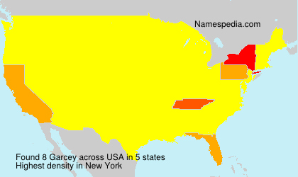 Surname Garcey in USA Surname Garcey in USA