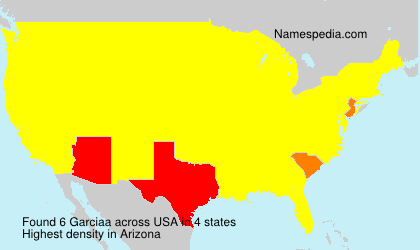 Surname Garciaa in USA