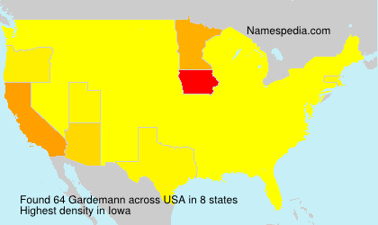 Surname Gardemann in USA Surname Gardemann in USA