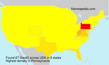 Surname Gardill in USA Surname Gardill in USA