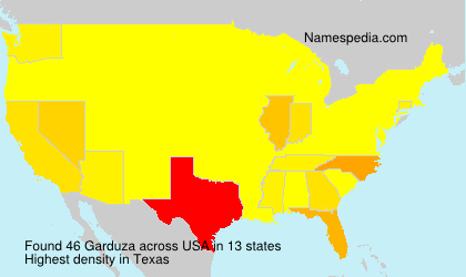 Surname Garduza in USA Surname Garduza in USA