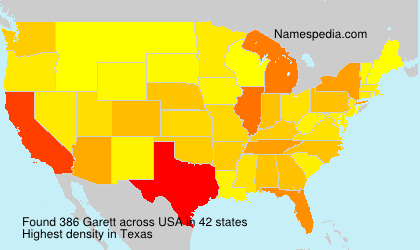 Surname Garett in USA Surname Garett in USA