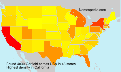 Surname Garfield in USA Surname Garfield in USA