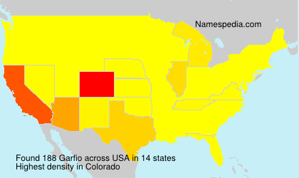 Surname Garfio in USA Surname Garfio in USA