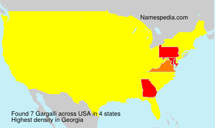 Surname Gargalli in USA Surname Gargalli in USA