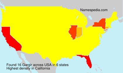 Surname Gargir in USA Surname Gargir in USA