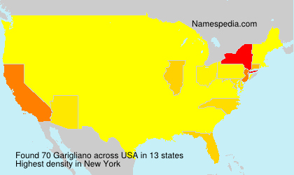 Surname Garigliano in USA Surname Garigliano in USA