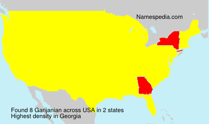 Surname Garijanian in USA Surname Garijanian in USA
