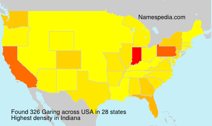 Surname Garing in USA Surname Garing in USA
