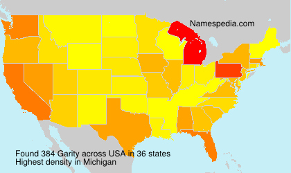 Surname Garity in USA Surname Garity in USA