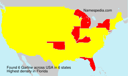 Surname Garline in USA Surname Garline in USA