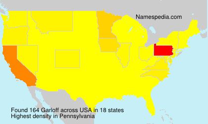 Surname Garloff in USA