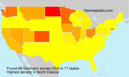 Surname Garmann in USA Surname Garmann in USA