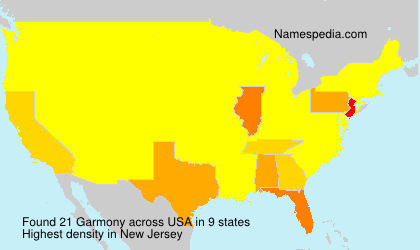 Surname Garmony in USA Surname Garmony in USA