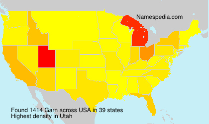Surname Garn in USA Surname Garn in USA
