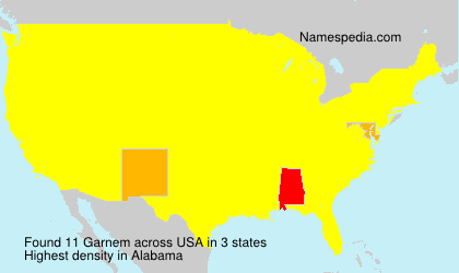 Surname Garnem in USA Surname Garnem in USA