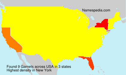 Surname Garnets in USA Surname Garnets in USA