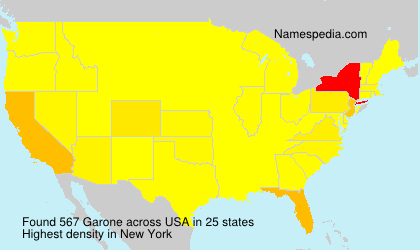 Surname Garone in USA Surname Garone in USA