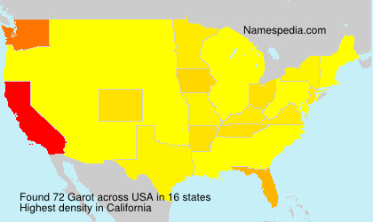 Surname Garot in USA Surname Garot in USA
