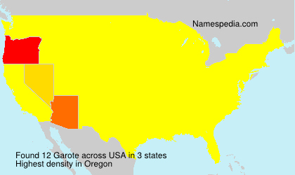 Surname Garote in USA Surname Garote in USA