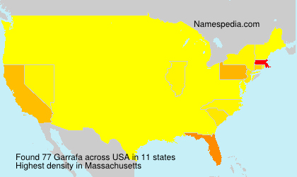 Surname Garrafa in USA Surname Garrafa in USA