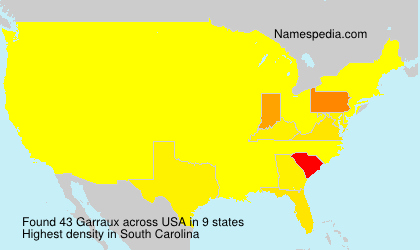 Surname Garraux in USA Surname Garraux in USA
