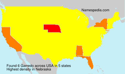 Surname Garredo in USA Surname Garredo in USA