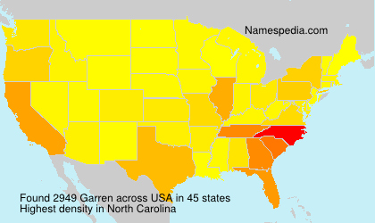 Surname Garren in USA Surname Garren in USA