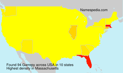 Surname Garrepy in USA Surname Garrepy in USA