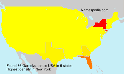 Surname Garricks in USA Surname Garricks in USA